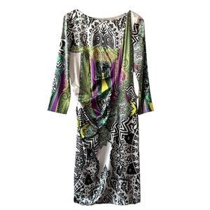 Etro Silk Long Sleeve Midi Dress